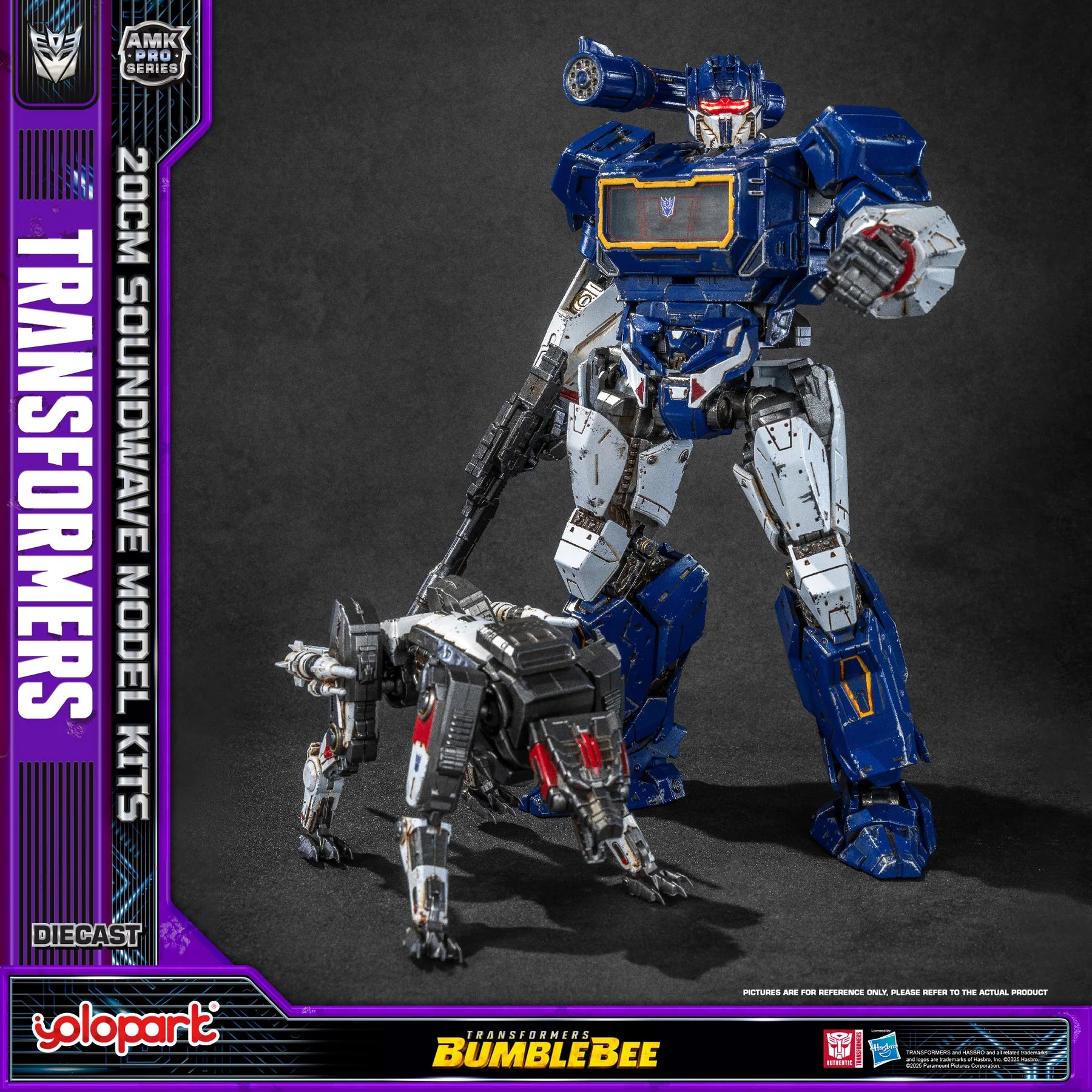 Yolopark AMK PRO Series Transformers: Bumblebee Soundwave Model Kit 20cm