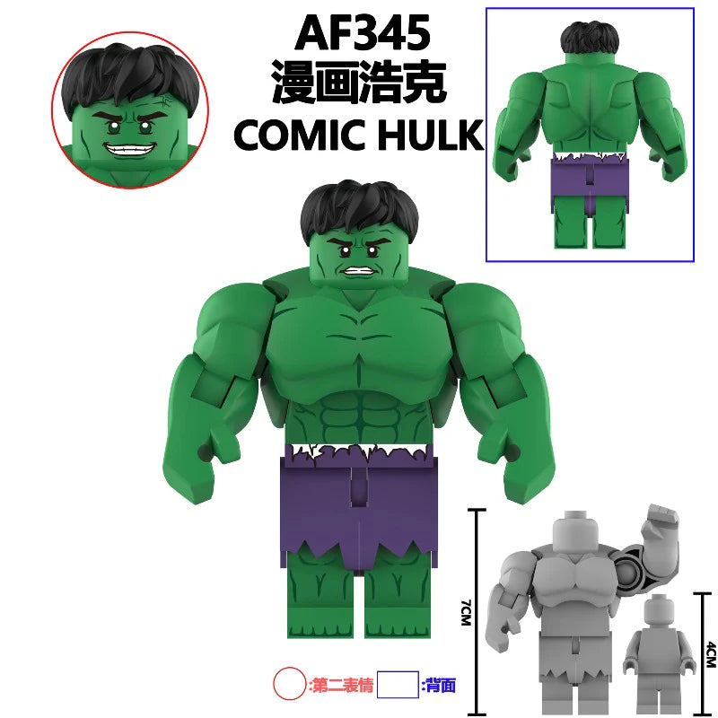AF344-347 Superhero Hulk Minifigures