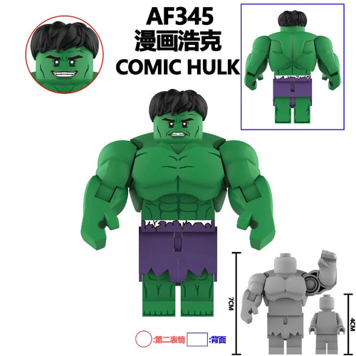 AF344-347 Superhero Hulk Minifigures