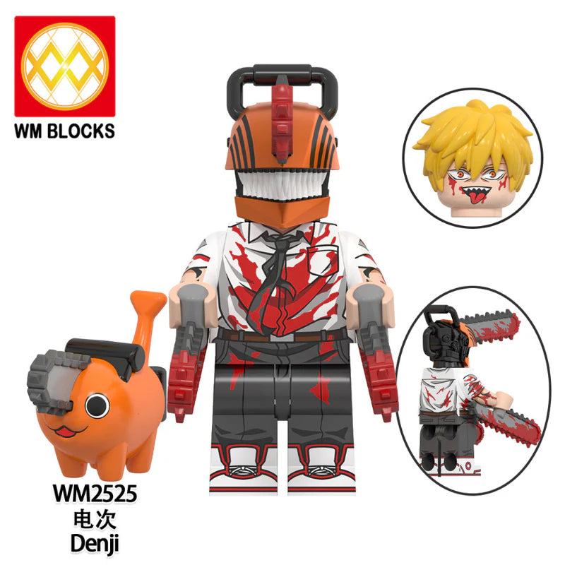 WM6159 Anime Series Gun Demon Chainsaw Man Minifigures