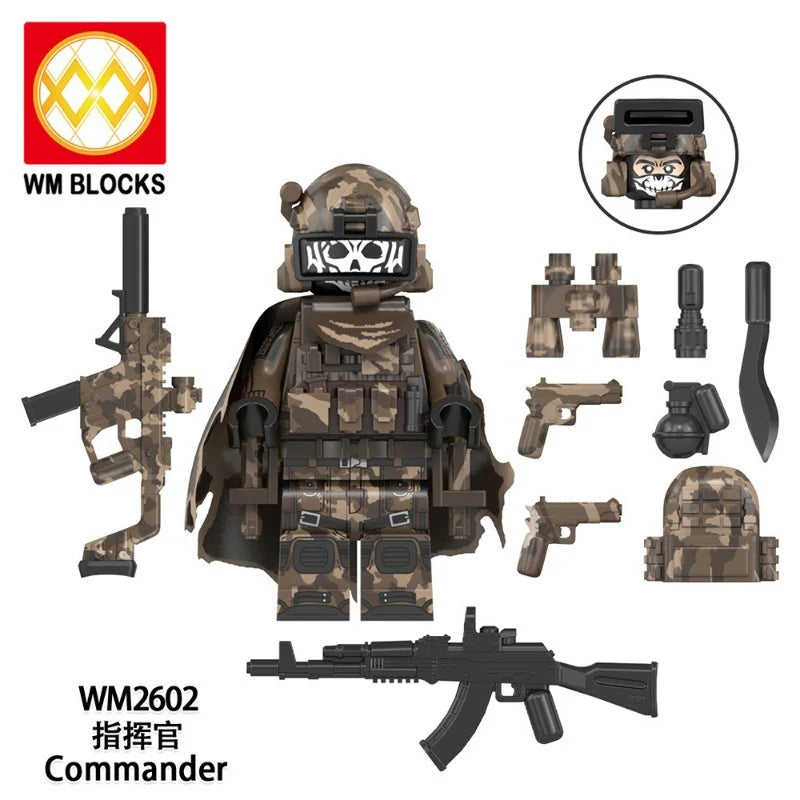 WM6168 Military Series Minifigures
