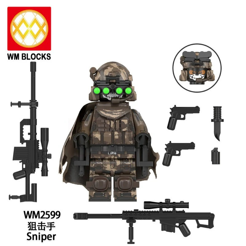 WM6168 Military Series Minifigures