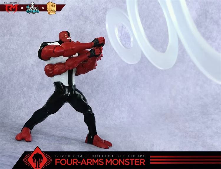 Remad Custom x Octopus Toy x Toy Mask 1/12 Heroes on the Dial - Four-Arms Monster (READ DESCRIPTION)