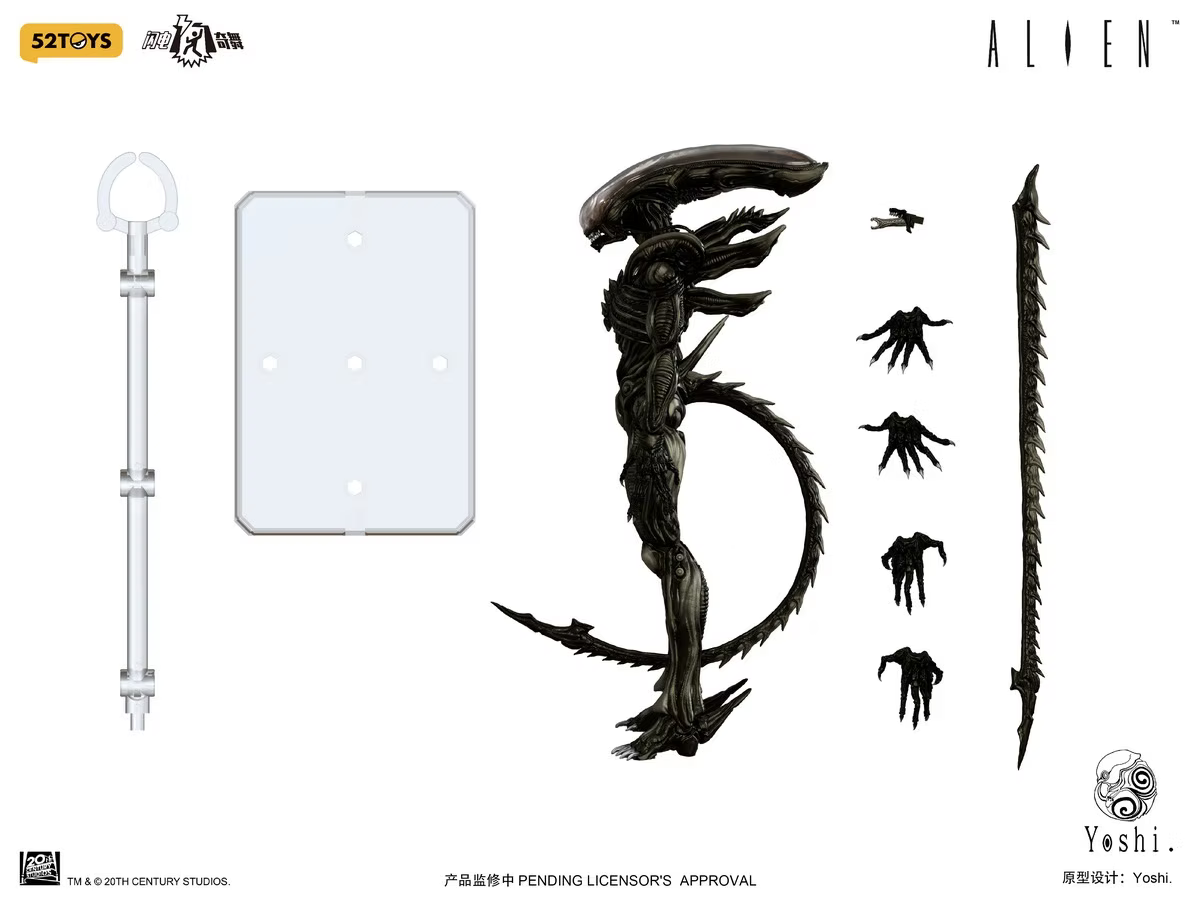 [In-Stock] 52Toys x Lightning Dance - Alien Xenomorph 1/12 Scale Action Figure