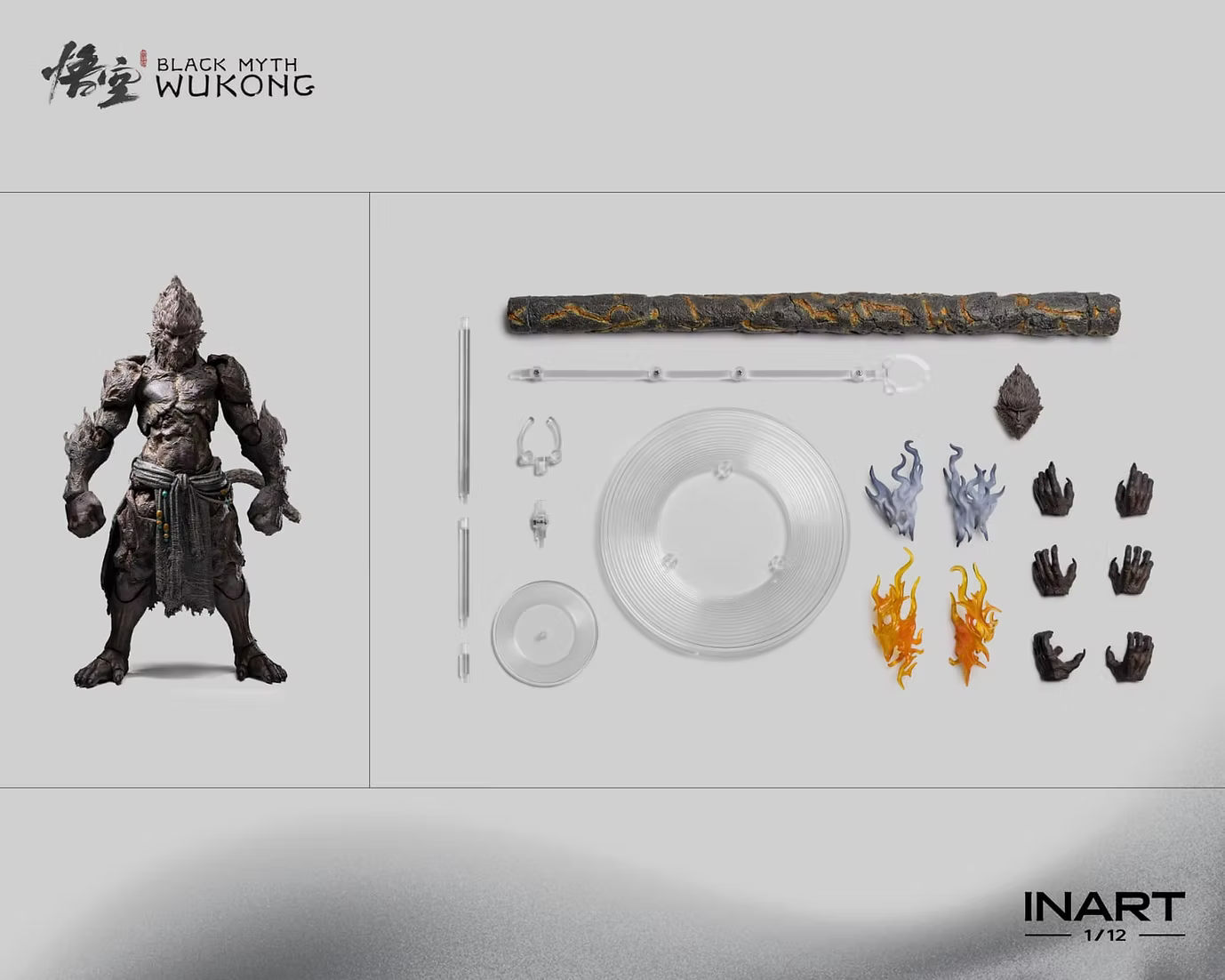 INART Black Myth: Wukong - Stone Monkey 1/12 Scale Action Figure