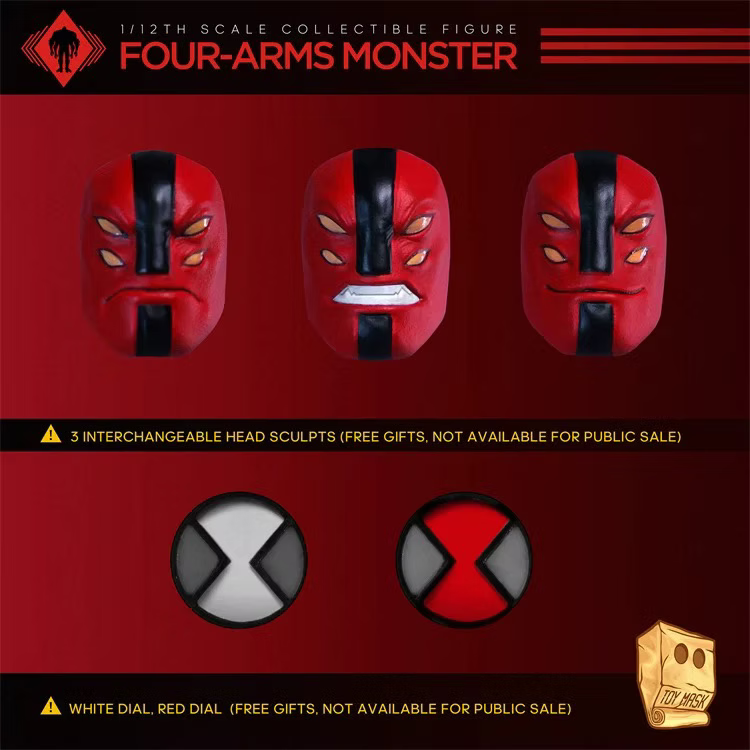 Remad Custom x Octopus Toy x Toy Mask 1/12 Heroes on the Dial - Four-Arms Monster (READ DESCRIPTION)