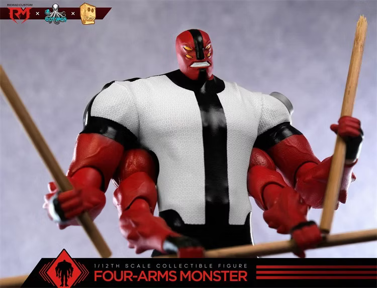 Remad Custom x Octopus Toy x Toy Mask 1/12 Heroes on the Dial - Four-Arms Monster (READ DESCRIPTION)