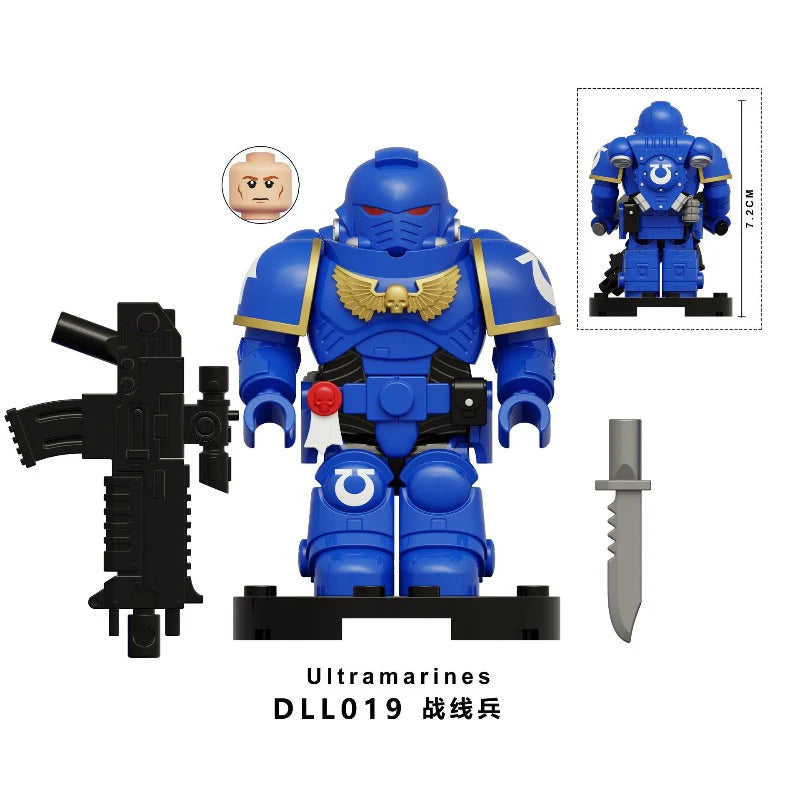 DLL016-021 Warhammer 40K Space Marine Ultramarines Minifigures