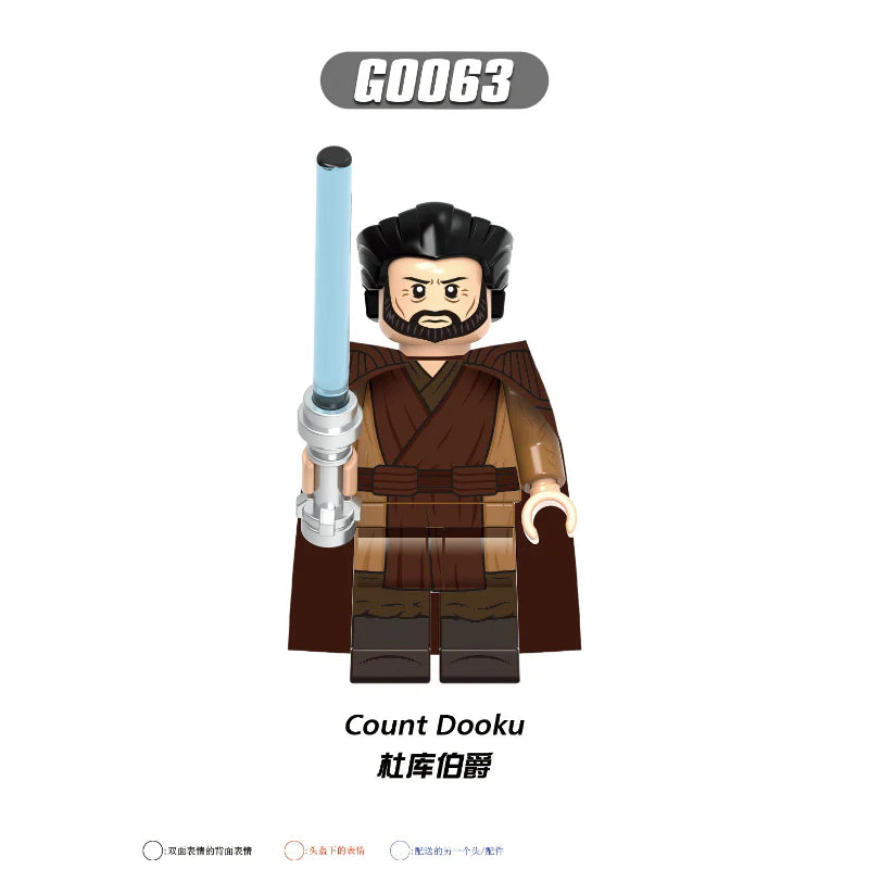 G0108 Star Wars Series Ahsoka Obi-Wan Skywalker Allen Minifigures