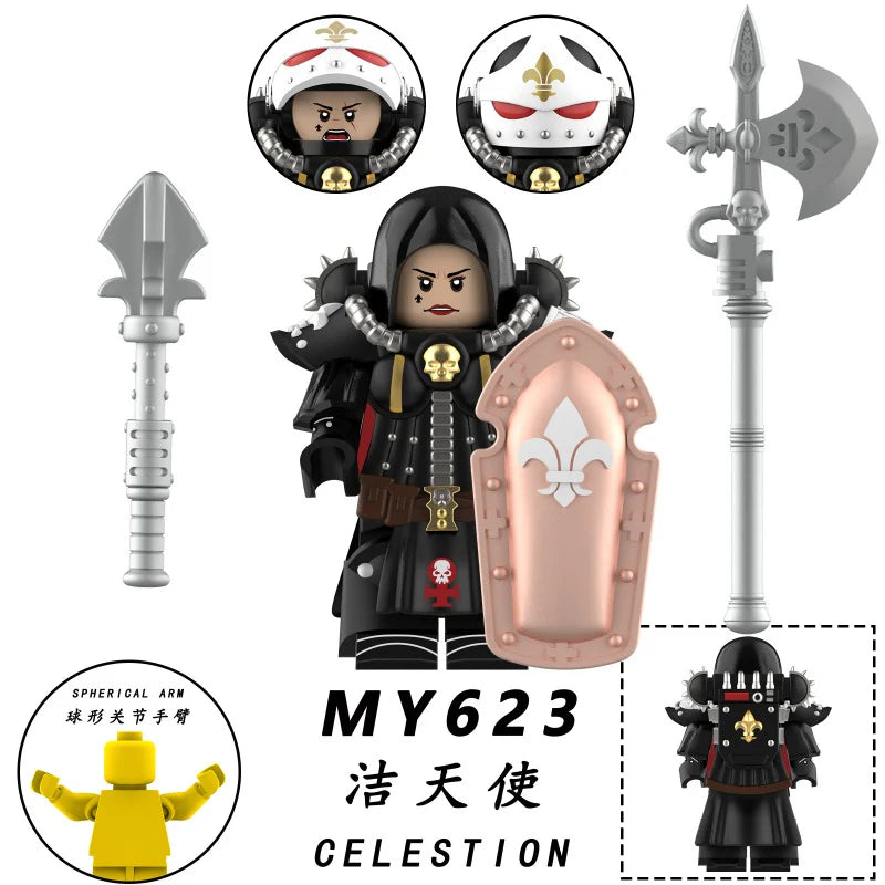 MY621-625 Warhammer 40K: Battle Nun Seraph Minifigures