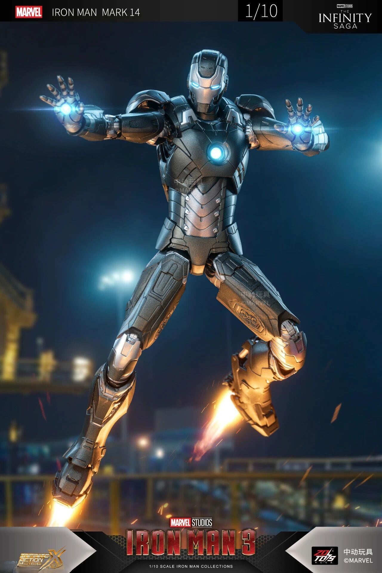 ZD Toys Iron Man MK 14 Action Figure 1/10 Scale