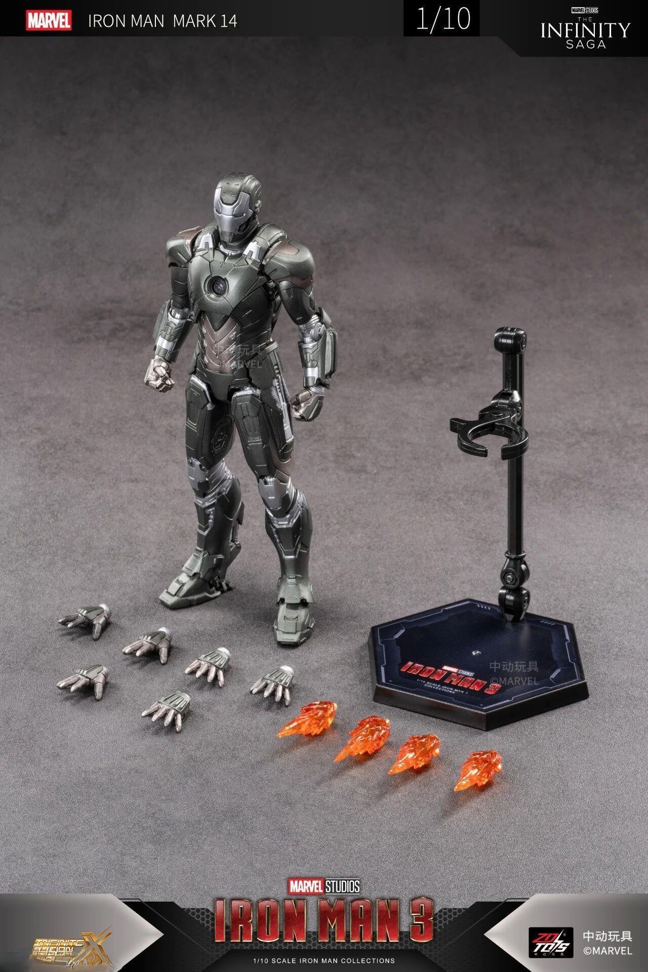ZD Toys Iron Man MK 14 Action Figure 1/10 Scale