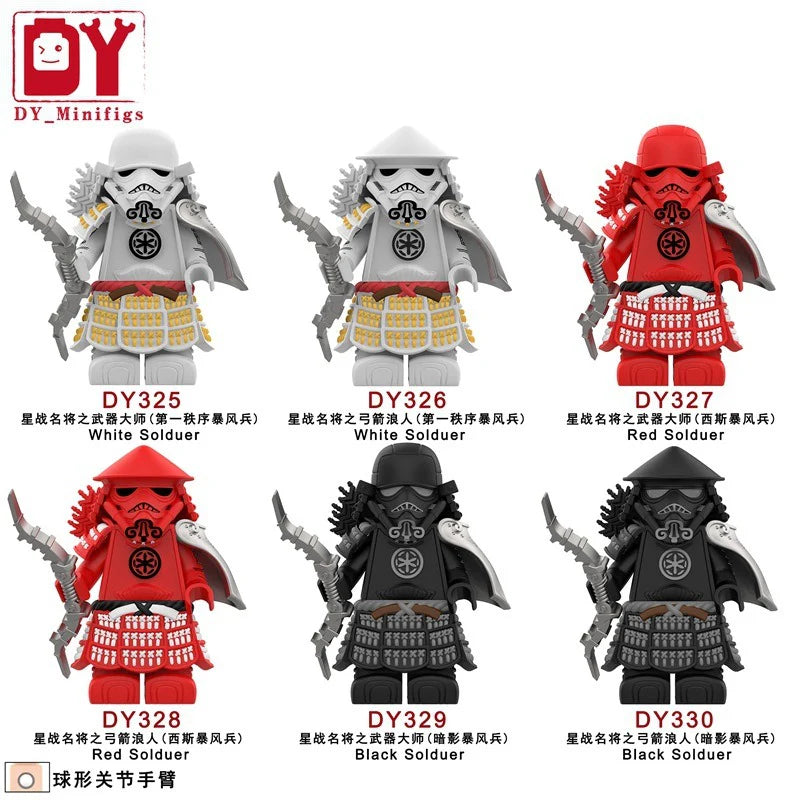 DY325-330 Star Wars Samurai Soldier Series Storm Warrior Minifigures