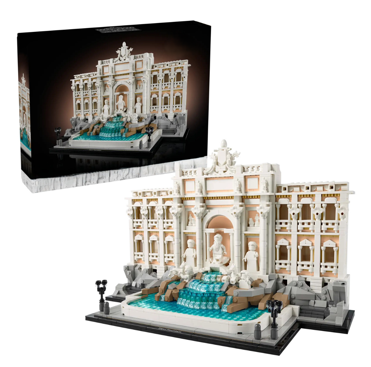 MOC Set No. 21062 Trevi Fountain (Total Pieces - 1880)