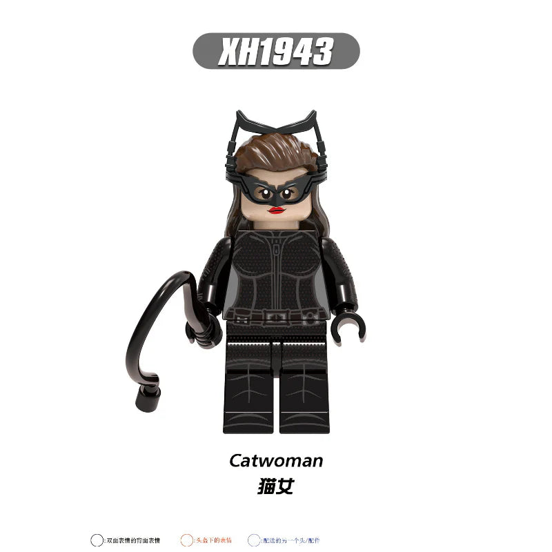 X0341 Superhero Series Batman Joker Catwoman Nightwing Alfred Butler Minifigures