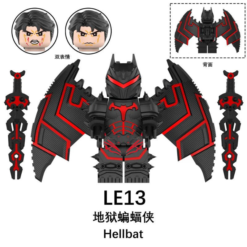 LE13-15 Hell Batman & Bat Motorcycle series Minifigures