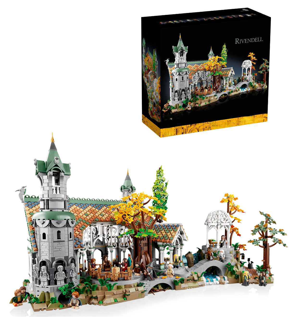 MOC Set No. 10316 THE LORD OF THE RINGS: RIVENDELL (Total Pieces - 6167)