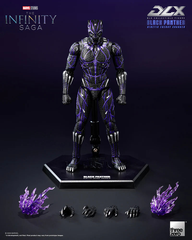 THREEZERO Marvel Studios: The Infinity Saga DLX Black Panther (Kinetic Energy Charged)