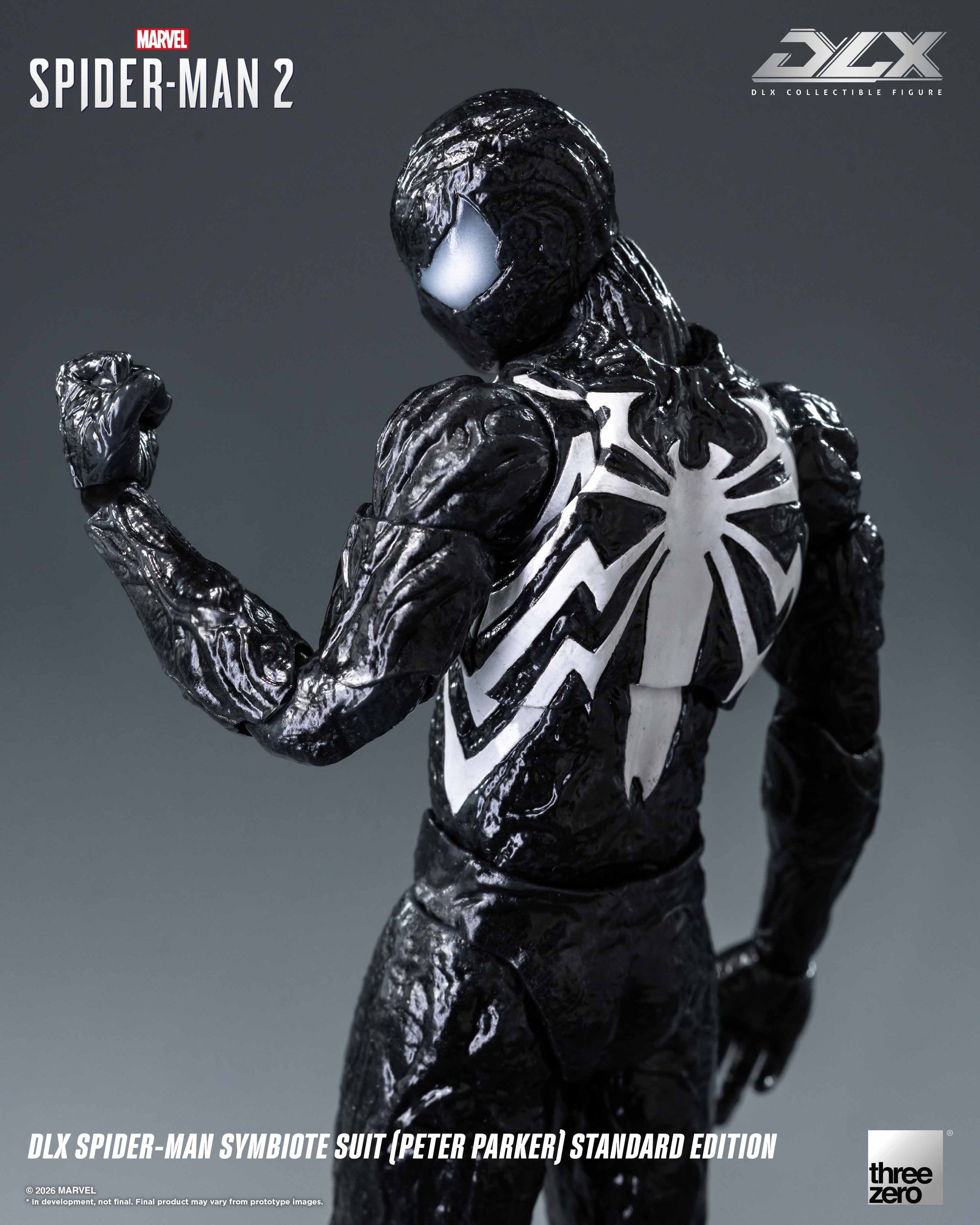 ThreeZero Marvel’s Spider-Man 2 DLX Spider-Man Symbiote Suit (Peter Parker) Standard Edition [Read Description Before Placing Order]