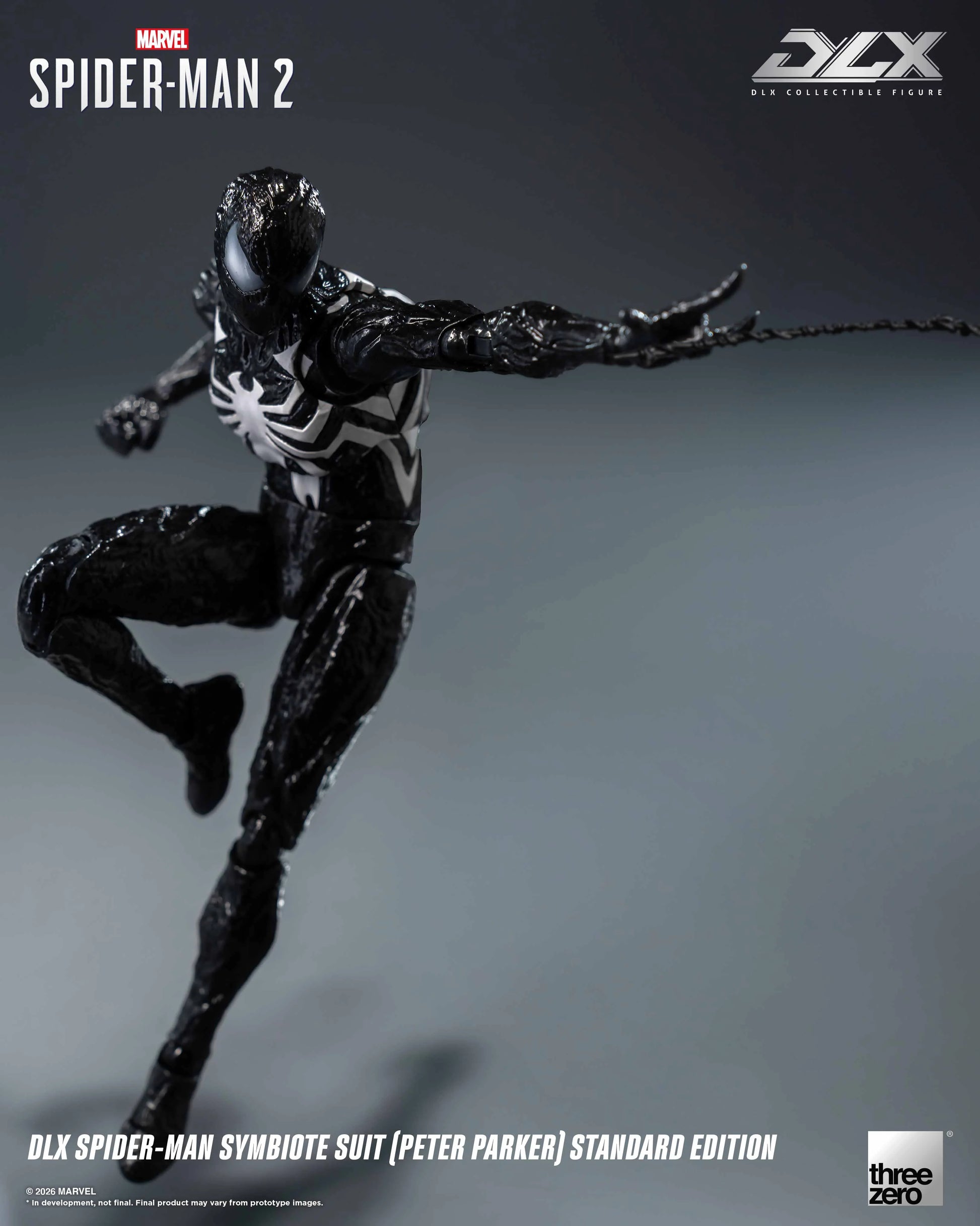 ThreeZero Marvel’s Spider-Man 2 DLX Spider-Man Symbiote Suit (Peter Parker) Standard Edition [Read Description Before Placing Order]