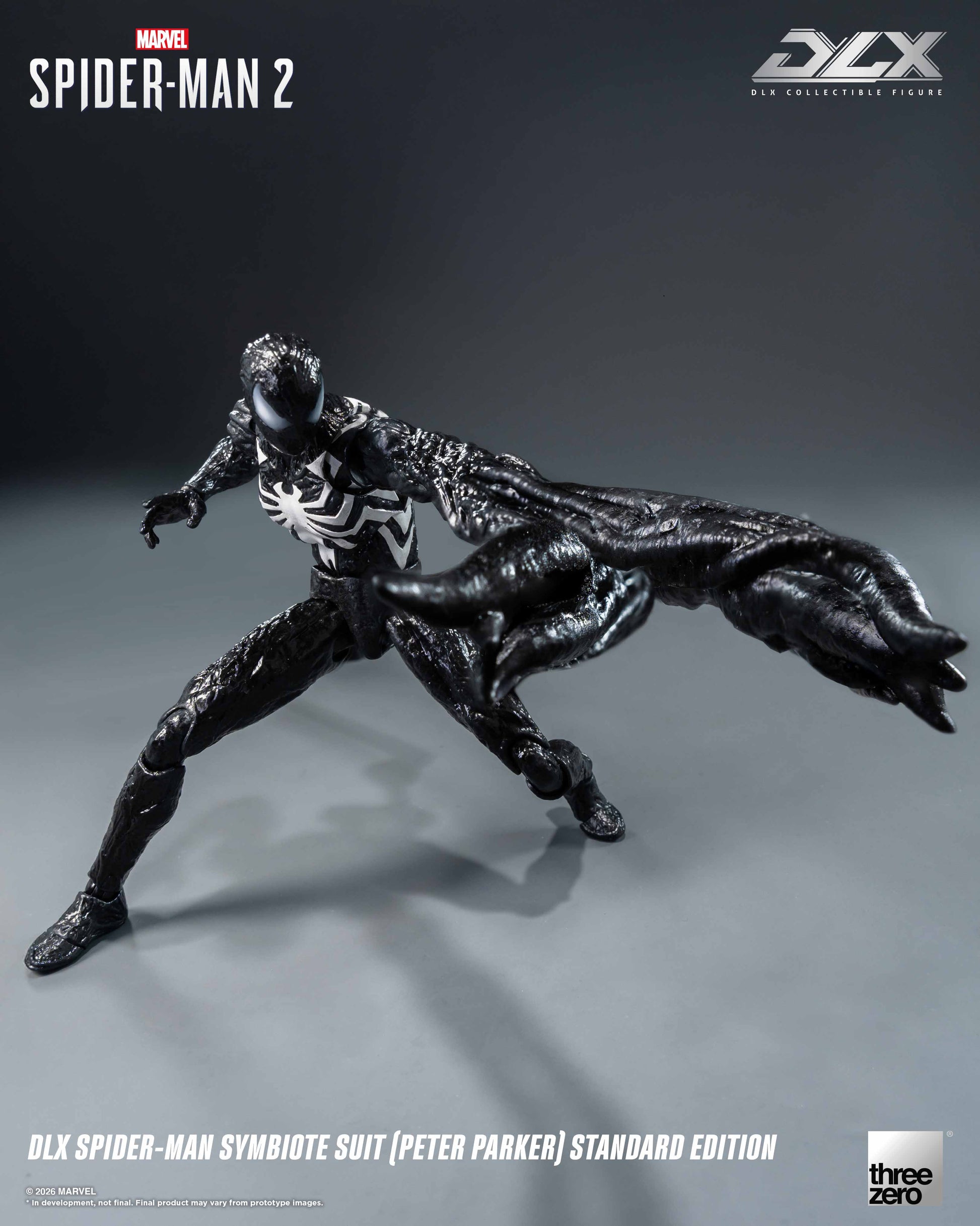ThreeZero Marvel’s Spider-Man 2 DLX Spider-Man Symbiote Suit (Peter Parker) Standard Edition [Read Description Before Placing Order]