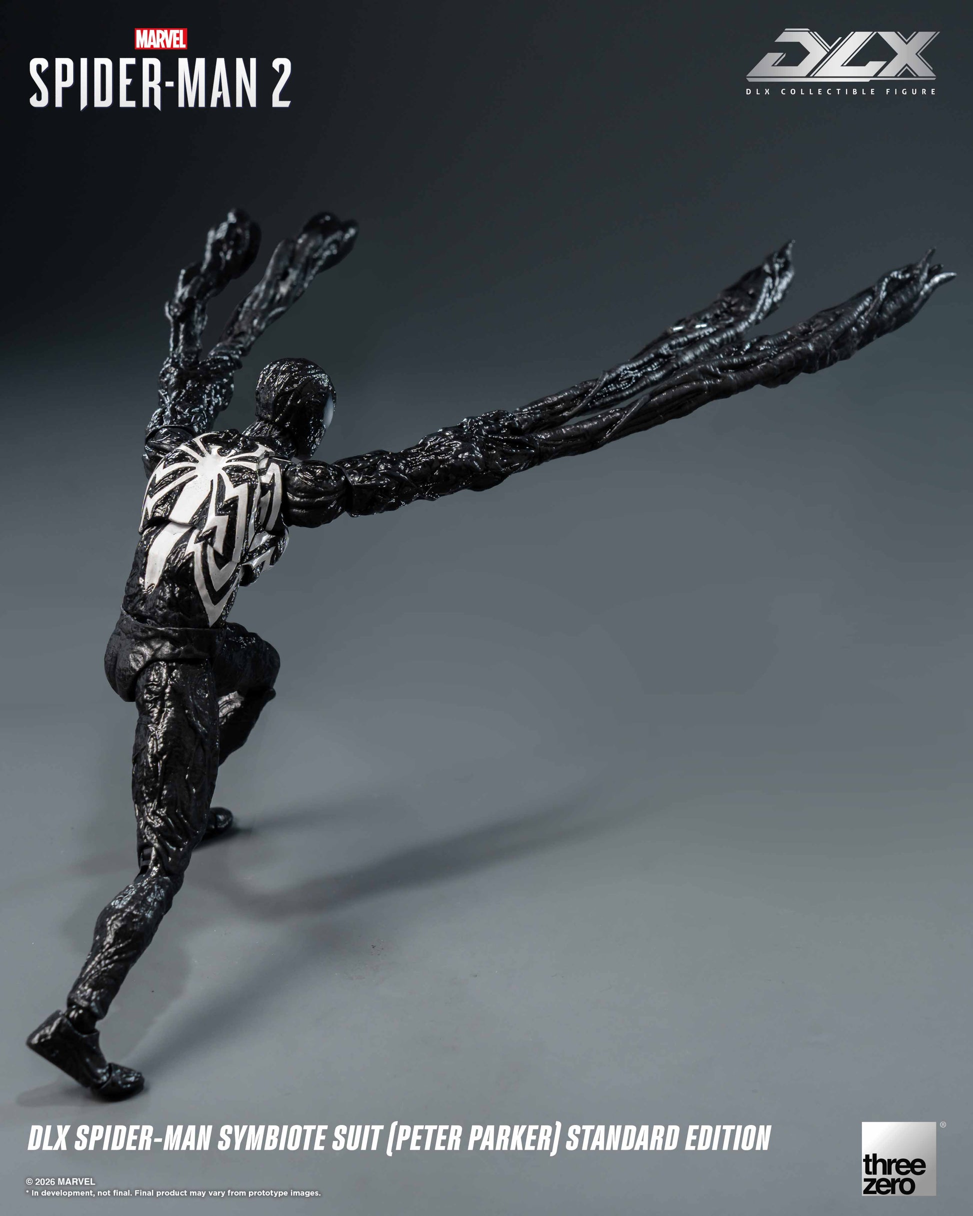 ThreeZero Marvel’s Spider-Man 2 DLX Spider-Man Symbiote Suit (Peter Parker) Standard Edition [Read Description Before Placing Order]