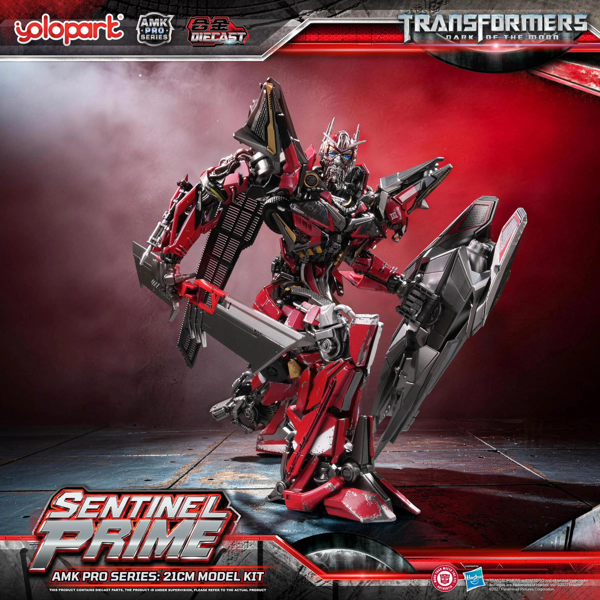 YOLOPARK - TRANSFORMERS: Dark of the Moon: AMK PRO Series Sentinel Prime Model Kit [BOOKING AMOUNT PAYMENT ONLY]