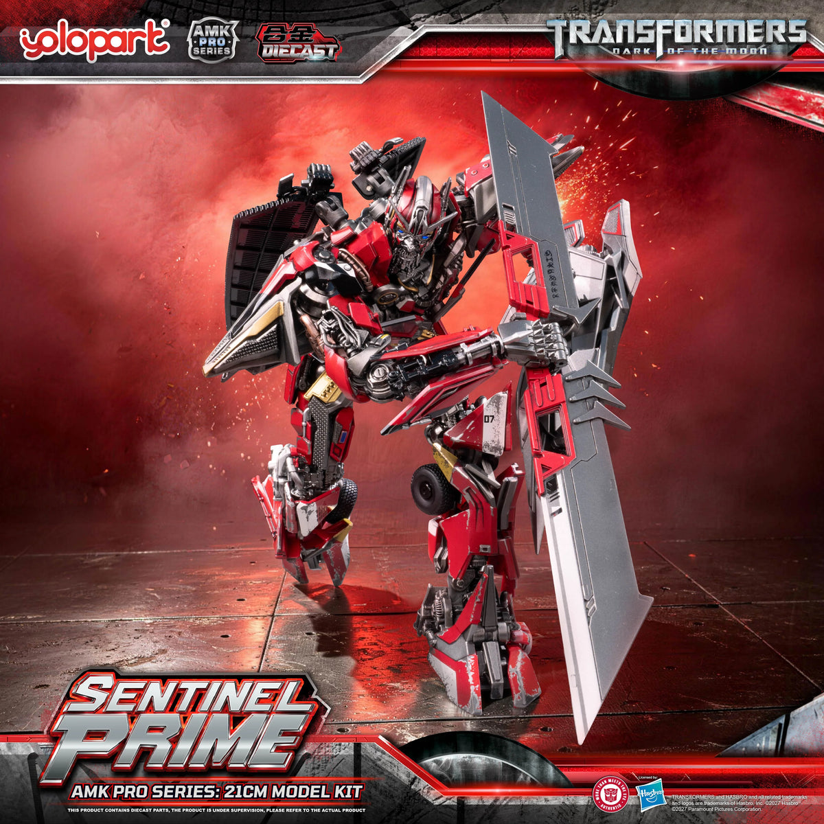 YOLOPARK - TRANSFORMERS: Dark of the Moon: AMK PRO Series Sentinel Prime Model Kit [BOOKING AMOUNT PAYMENT ONLY]