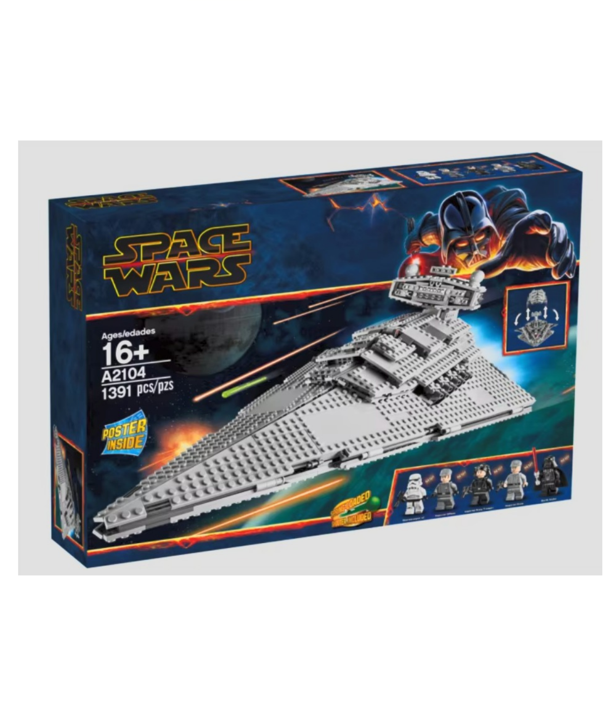 MOC Set No. 75055 Imperial Star Destroyer (Total Pieces - 1391)
