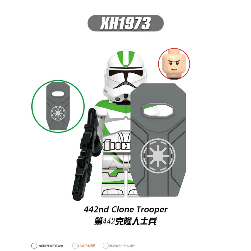 X0345 star wars series commander cavalry apocody minifigures