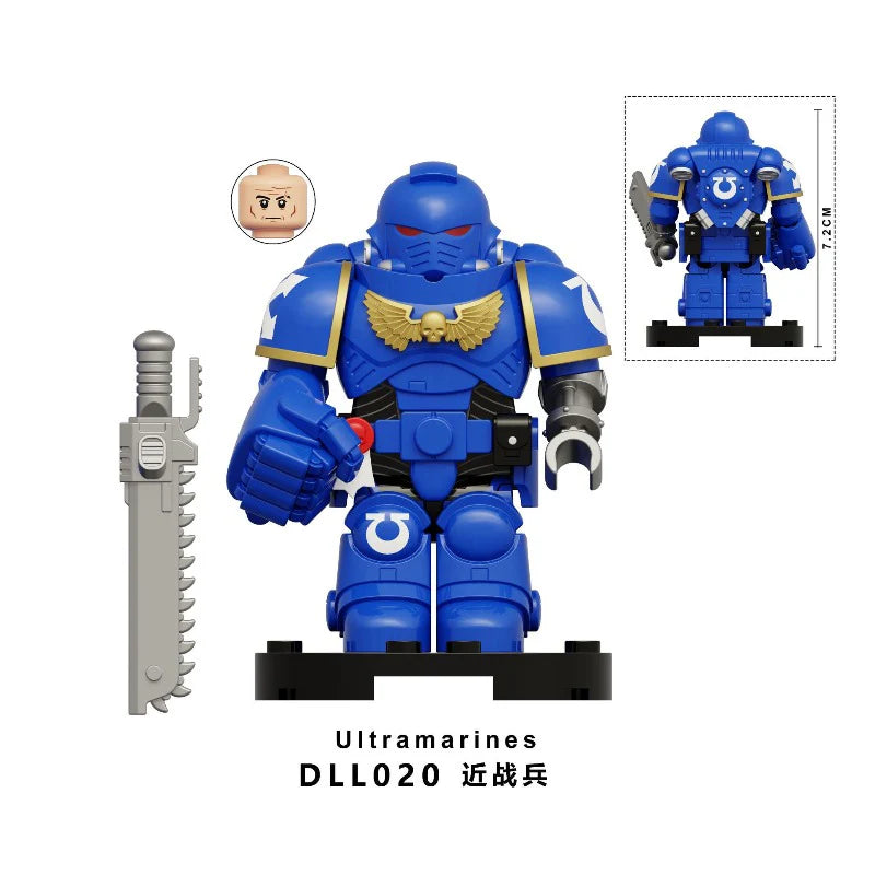 DLL016-021 Warhammer 40K Space Marine Ultramarines Minifigures