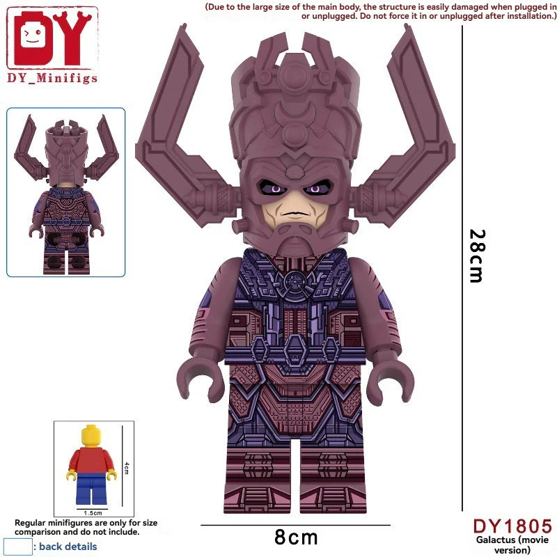 DY1805-1806 Fantastic Four Series Galactus large Minifigures (28cm Tall)