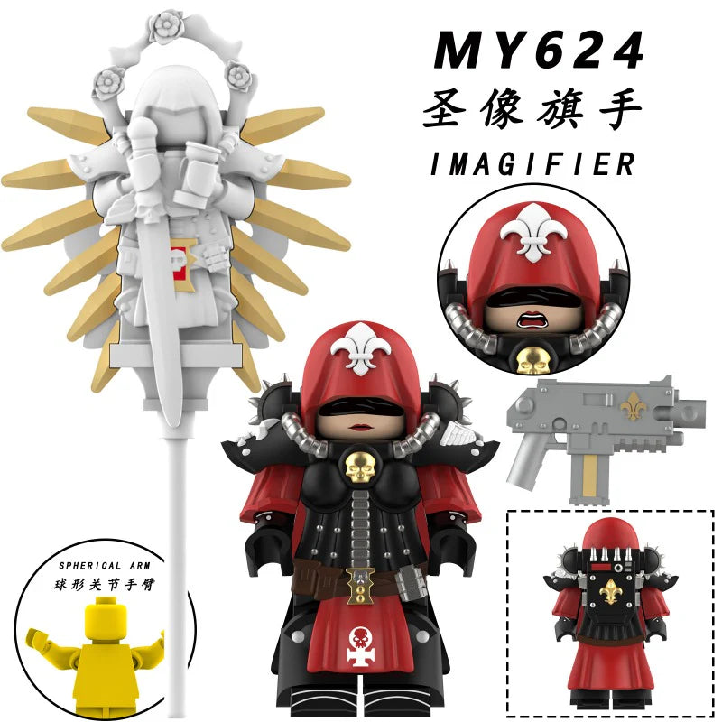 MY621-625 Warhammer 40K: Battle Nun Seraph Minifigures