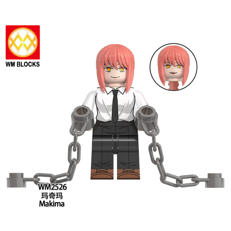 WM6159 Anime Series Gun Demon Chainsaw Man Minifigures