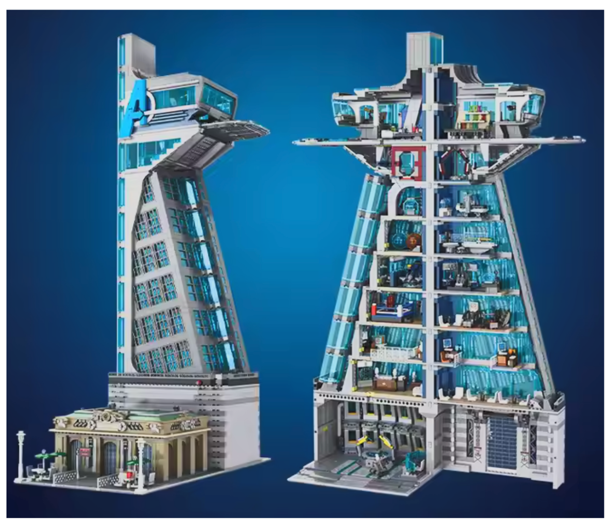 MOC Set No. 55120 Avengers Hero Tower (Total Pieces - 5882)