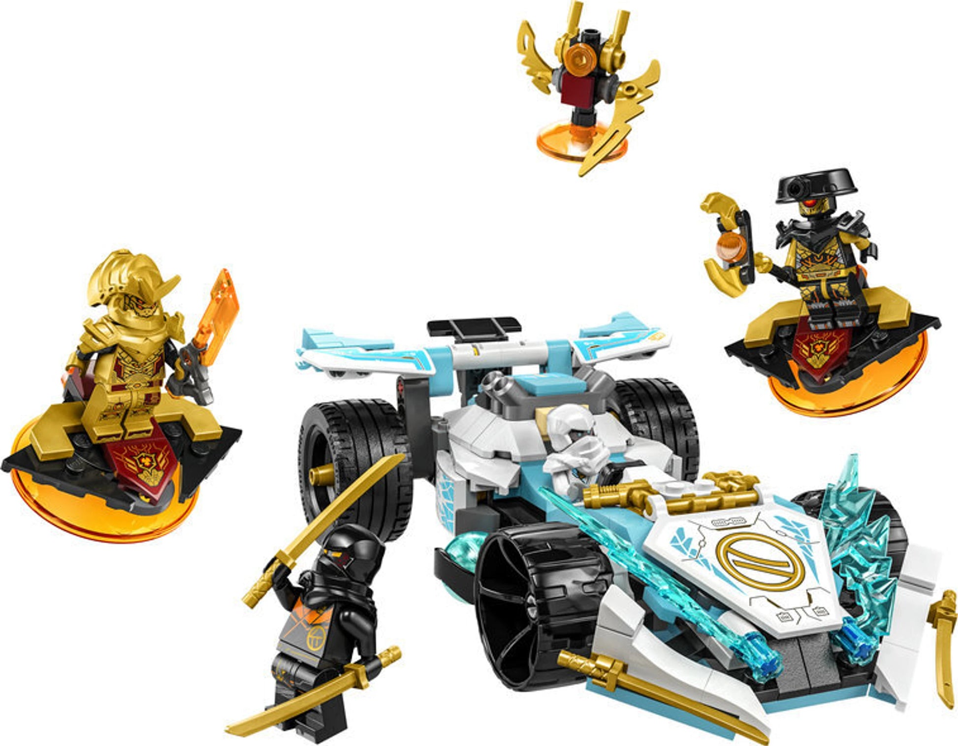 Ninjago Zanes Dragon Power Spinjitzu Race Car Blocks Set (307 Pieces)