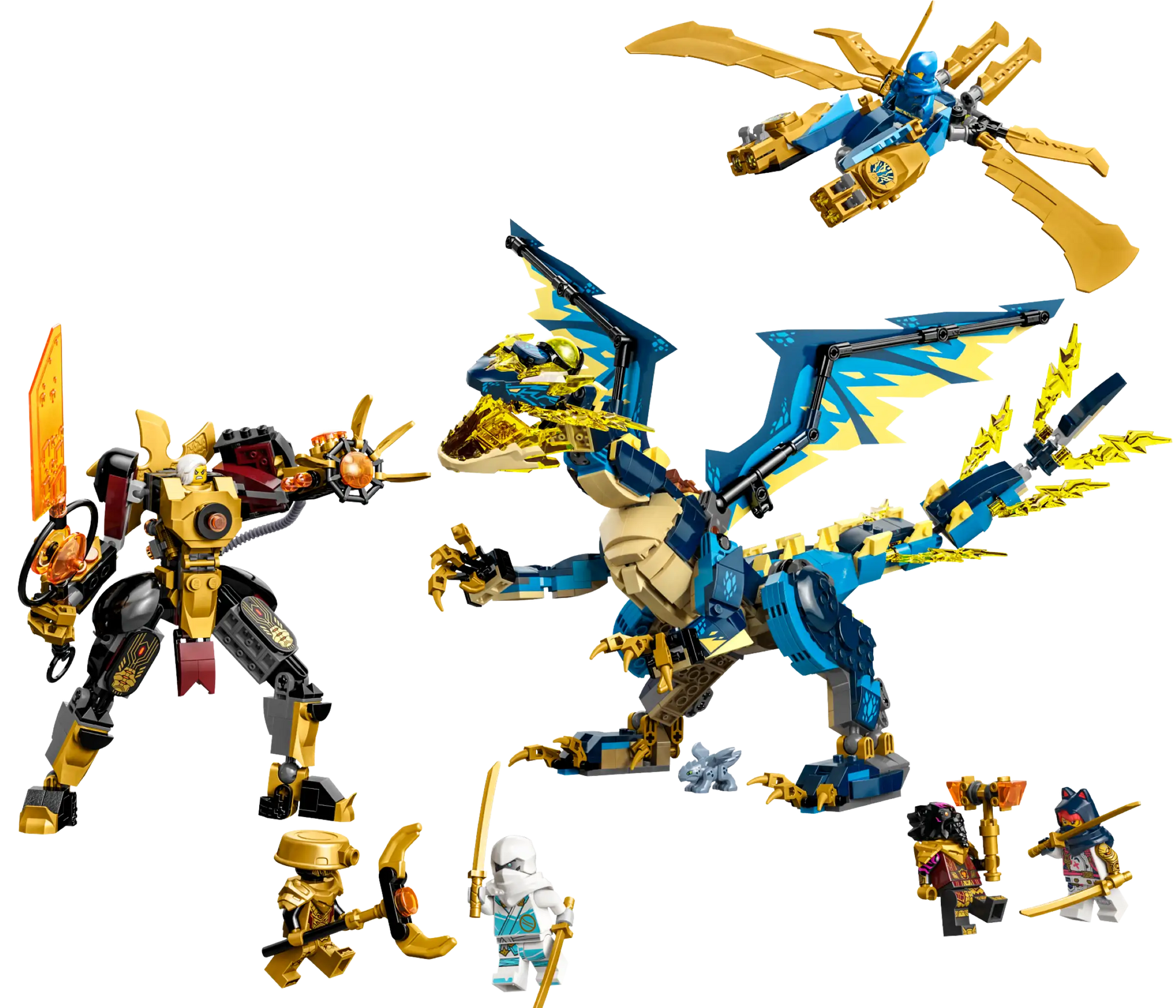 NINJAGO Elemental Dragon vs. The Empress Mech MOC Set No. 71796 (1038 Pieces)
