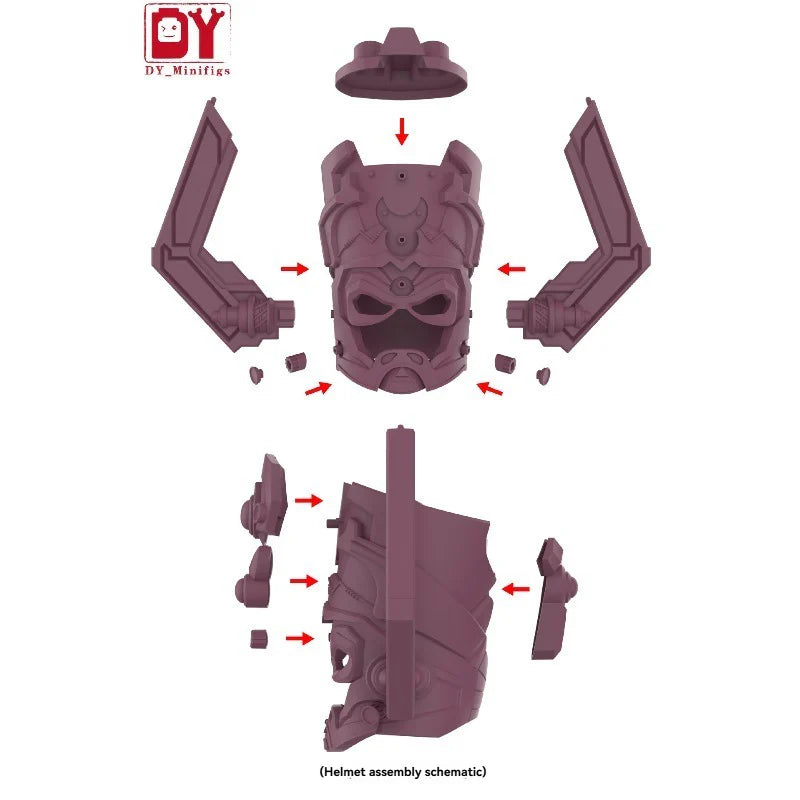 DY1805-1806 Fantastic Four Series Galactus large Minifigures (28cm Tall)