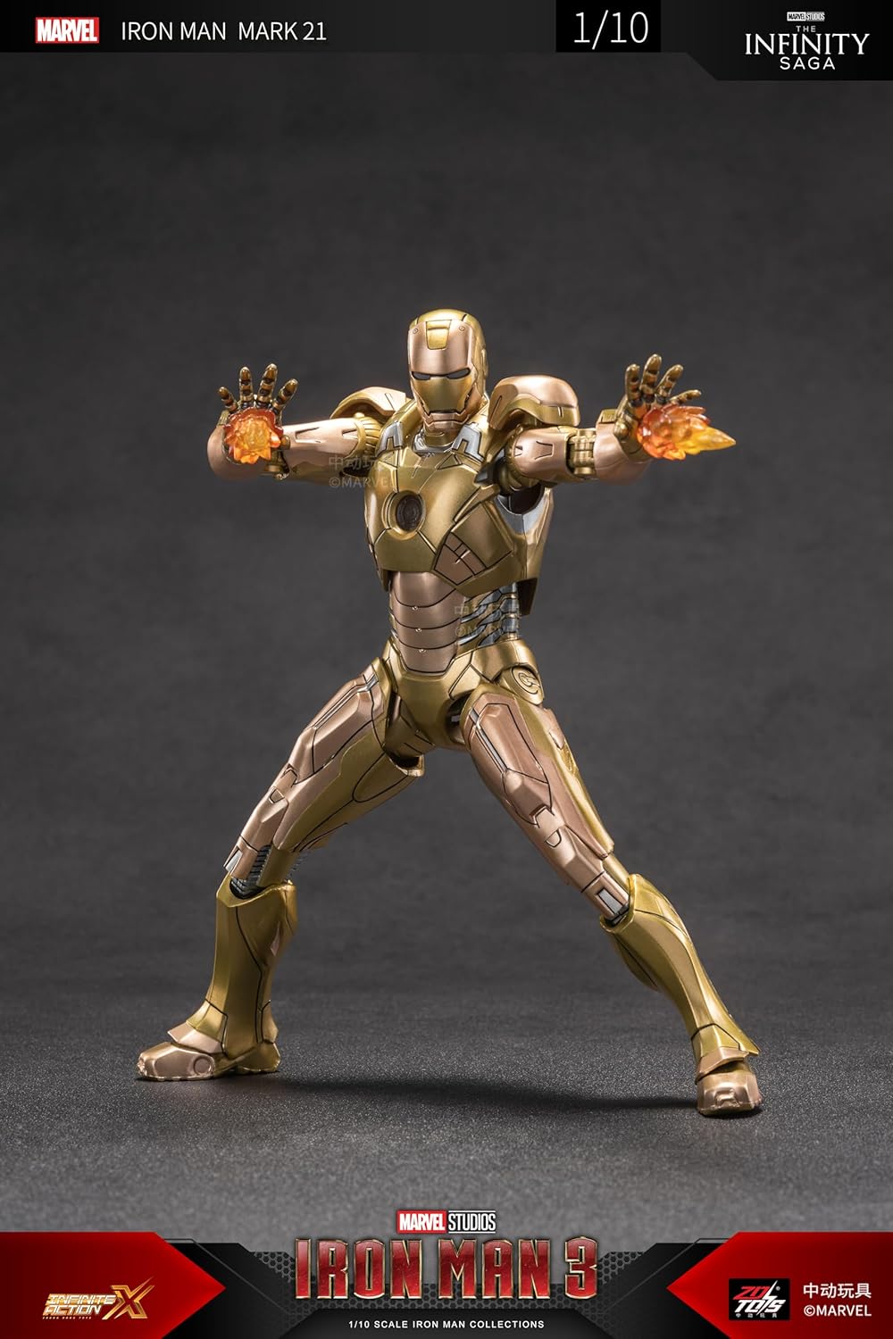 ZD Toys Iron Man MK 21 Action Figure 1/10 Scale