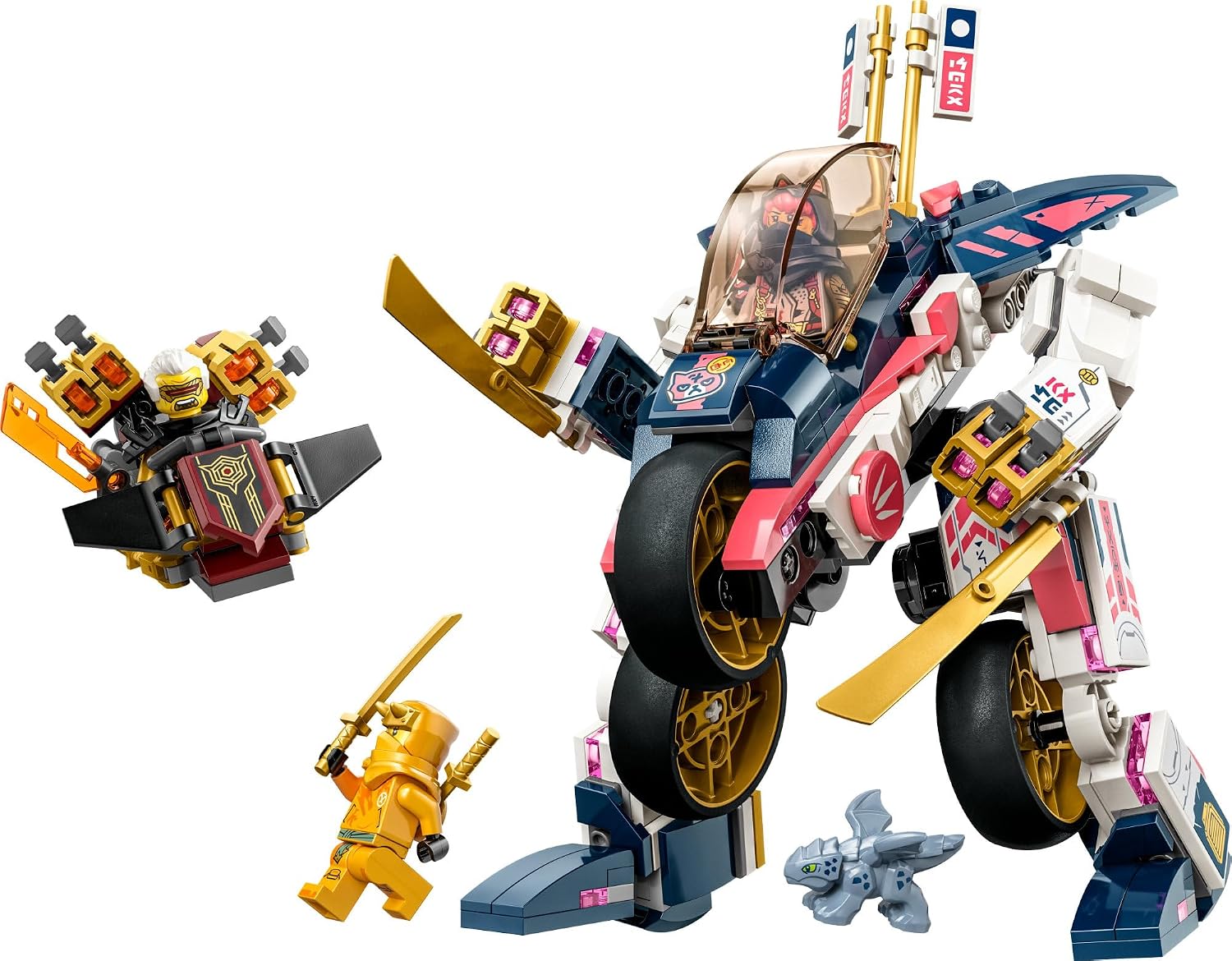 Ninjago Sora's Transforming Mech Bike Racer Blocks Set (384 Pieces)