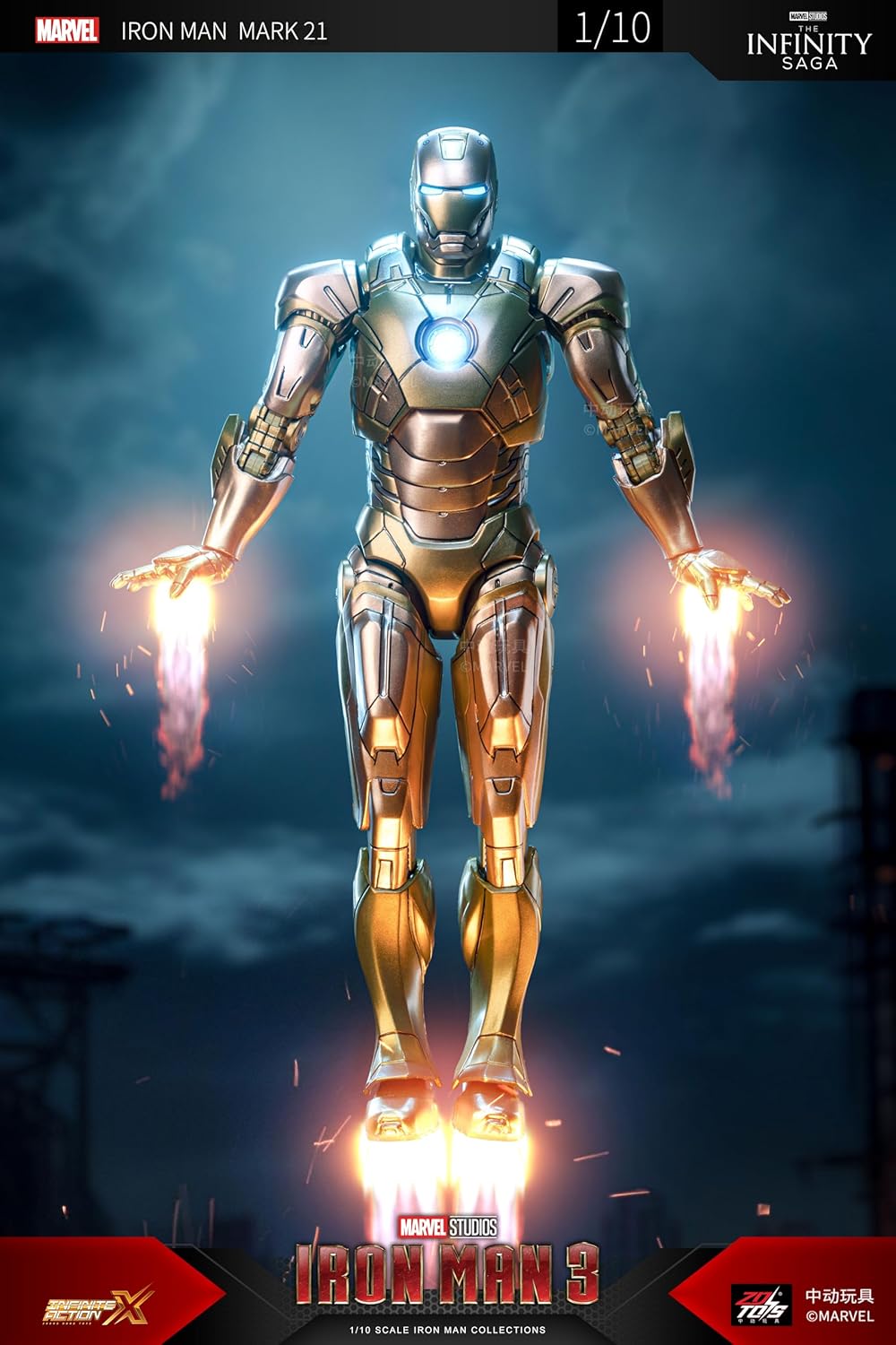 ZD Toys Iron Man MK 21 Action Figure 1/10 Scale