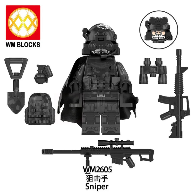 WM6169 Military Series Minifigures
