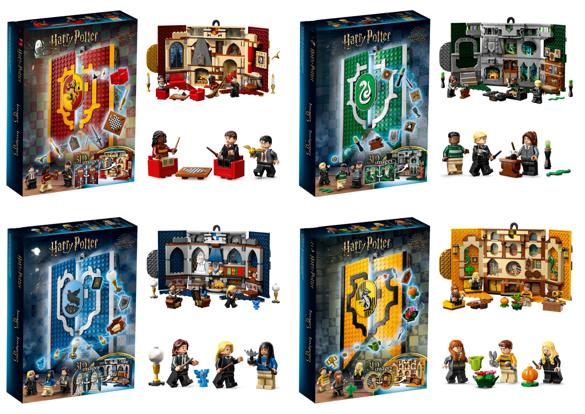 Harry Potter House Banner MOC Building Sets