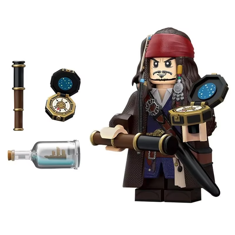 LT03 Pirates of the Caribbean Captain Jack Sparrow Minifigure