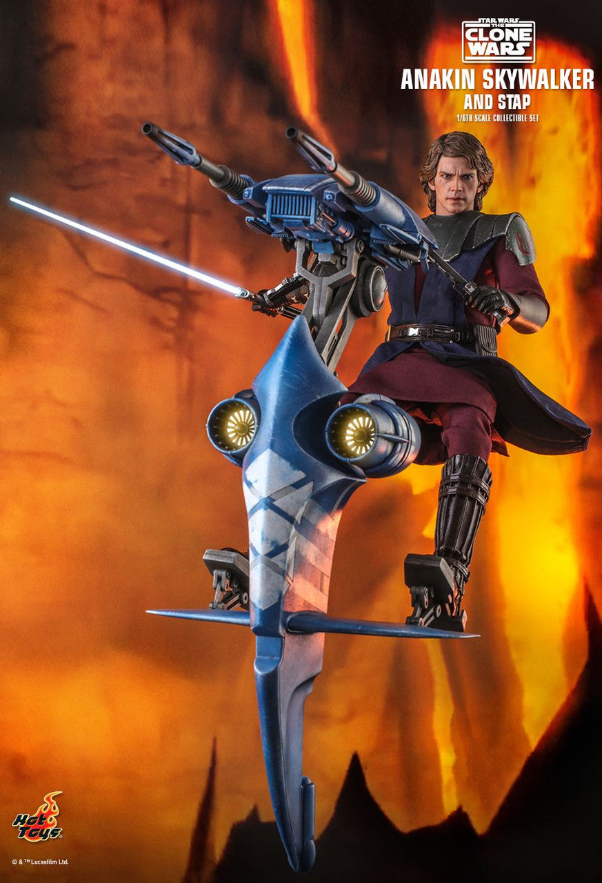 Hot Toys 1/6 Anakin Clone Wars & Stap Set (Ready To Ship)