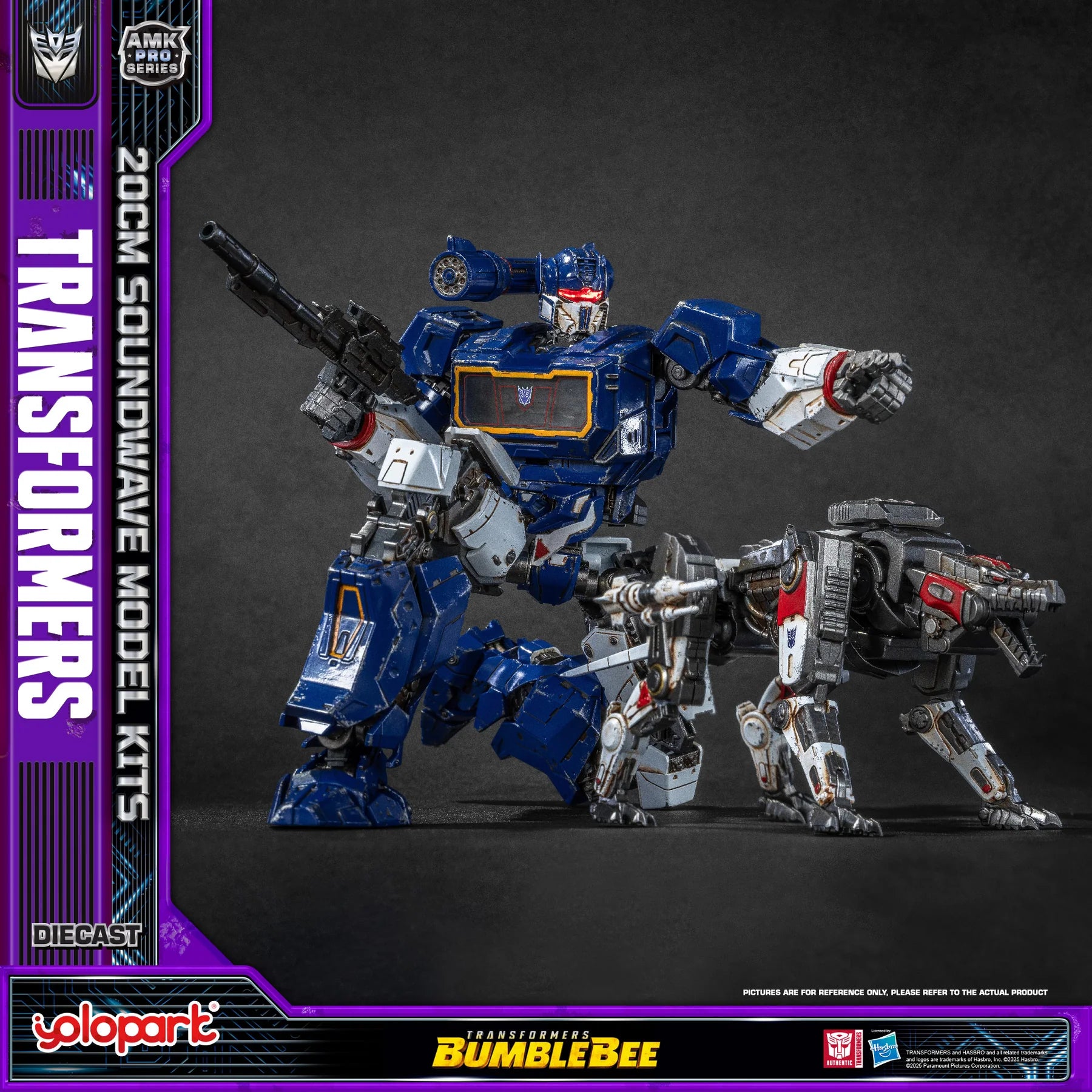 Yolopark AMK PRO Series Transformers: Bumblebee Soundwave Model Kit 20cm