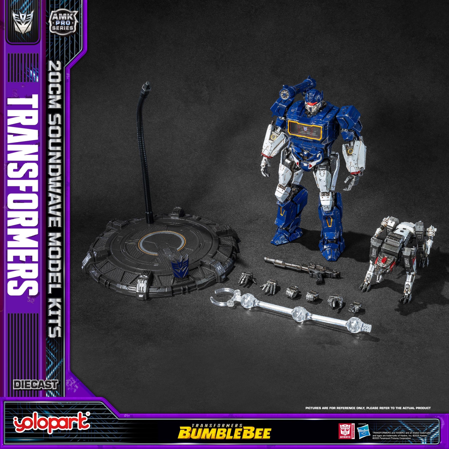 Yolopark AMK PRO Series Transformers: Bumblebee Soundwave Model Kit 20cm