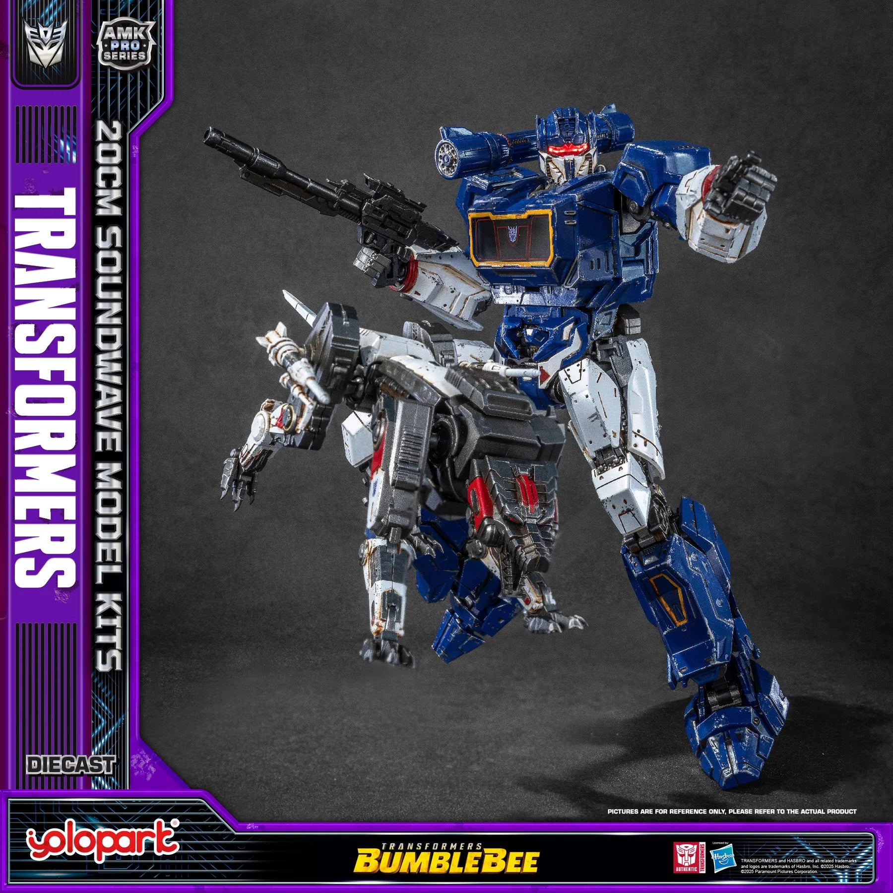 Yolopark AMK PRO Series Transformers: Bumblebee Soundwave Model Kit 20cm