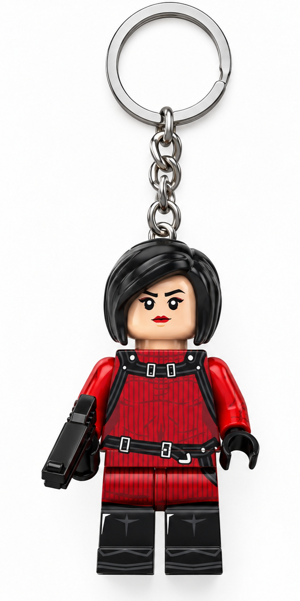 Ada Wong & Leon Kennedy Minifigure Keychains