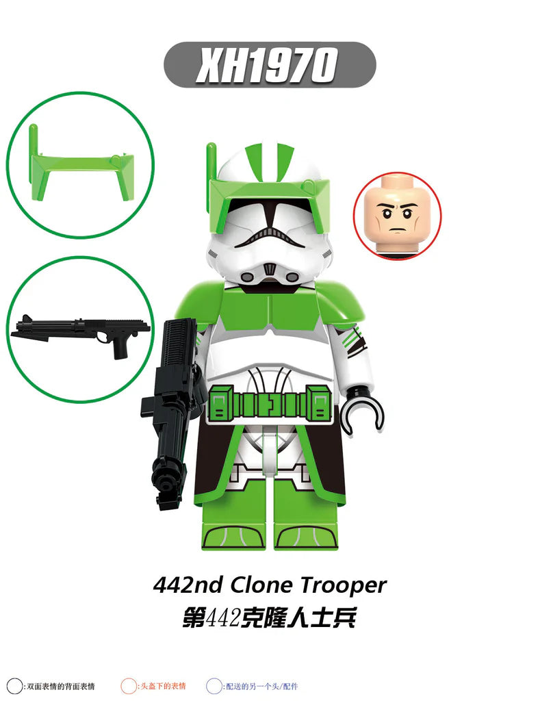 X0344 star wars series clone minifigures